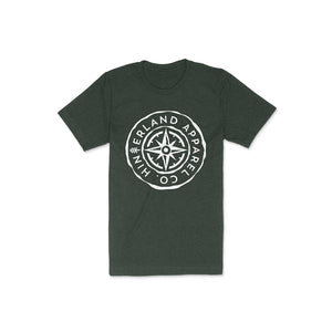 Compass Short-Sleeve Unisex T-Shirt - Heather Green