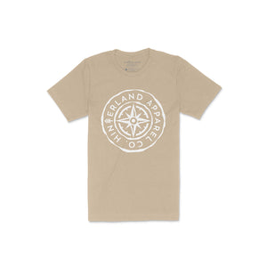 Compass Short-Sleeve Unisex T-Shirt - Heather Tan