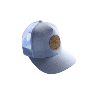 Compass High Crown Hat - Sky Blue